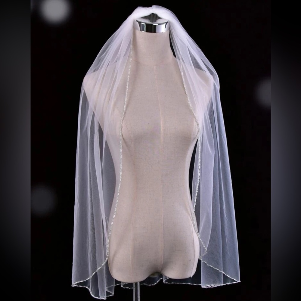 SHEIN Faux Pearl beaded Veil- never used!